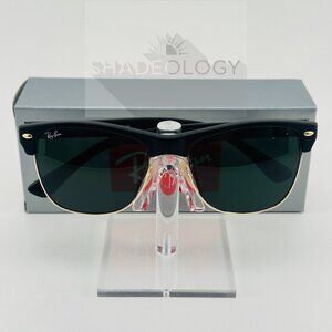 Ray-Ban Sunglasses RB4175 877 Clubmaster Oversized Matte Black with G-15 Lenses